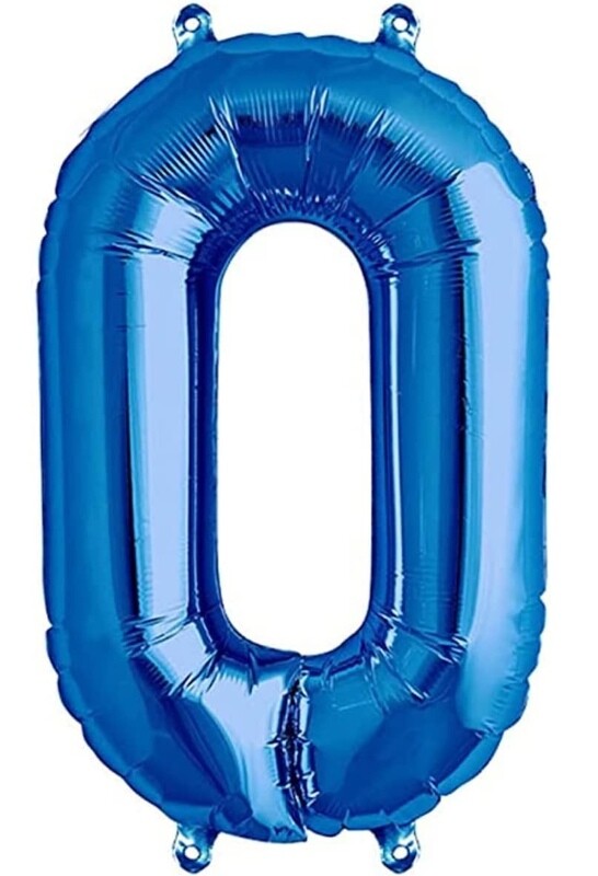 globo azul num 0 82cm