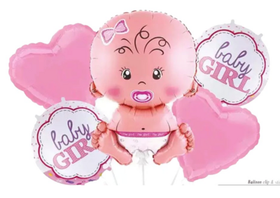 kit de globos baby girl