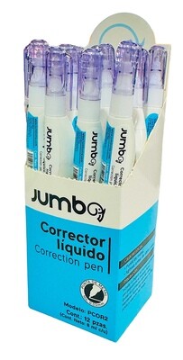 corrector pluma jumbo c/6 pzas 8ml