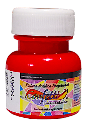 pintura acrilica 30ml rojo