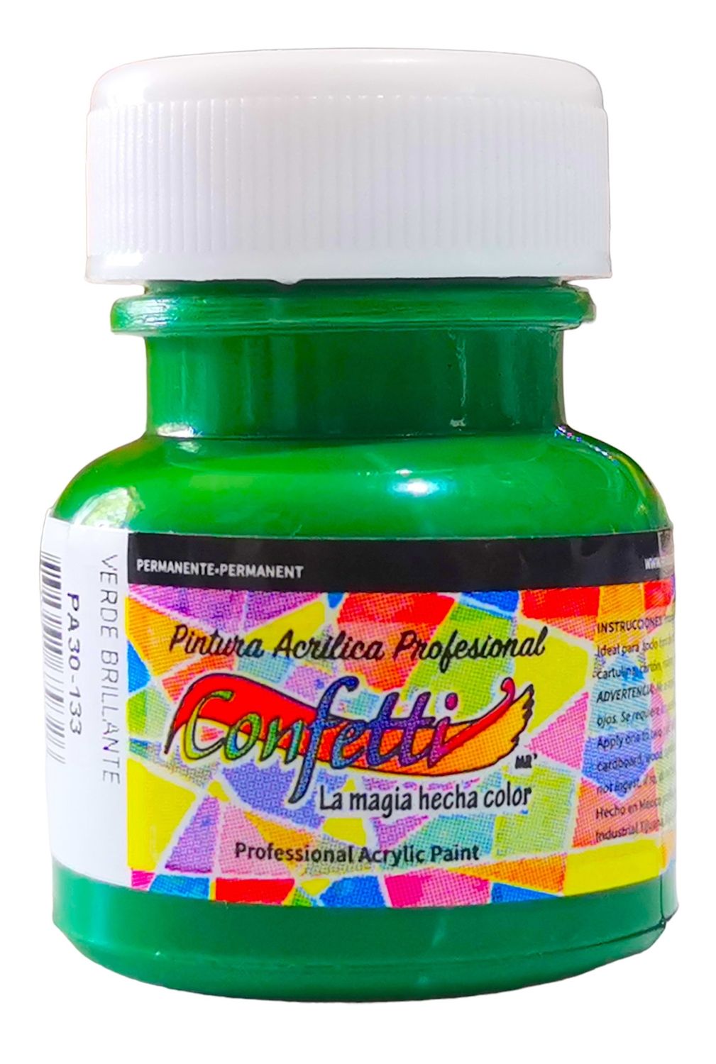 pintura acrilica 30ml verde bandera