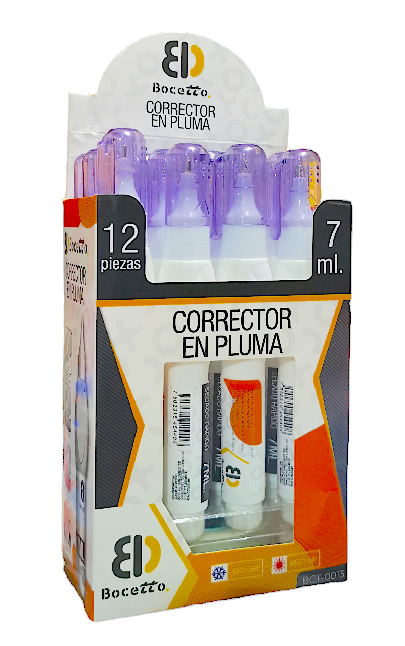 Corrector c/12 pluma de 7ml BOCETTO