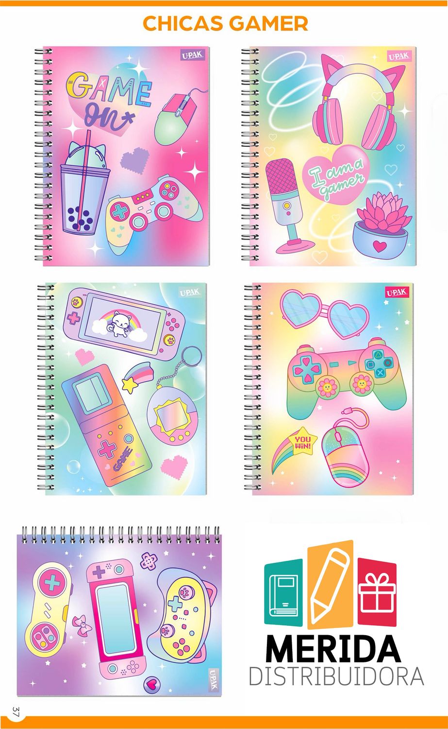 cuaderno combate 90h C-7 chicas gamer