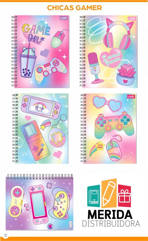 cuaderno combate 90h C-7 chicas gamer