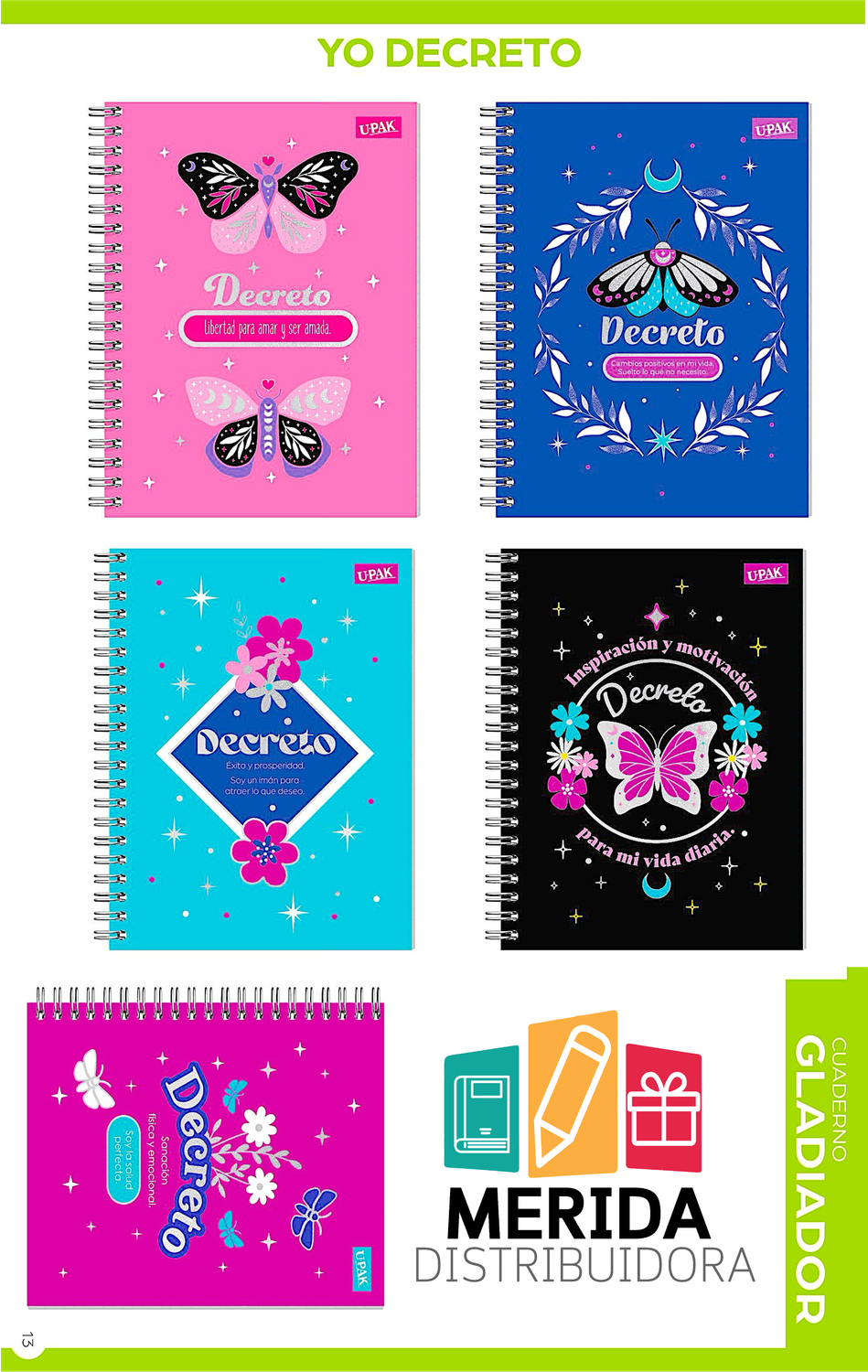 cuaderno gladiador 100h raya yo decreto