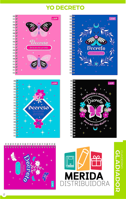 cuaderno gladiador 100h raya yo decreto