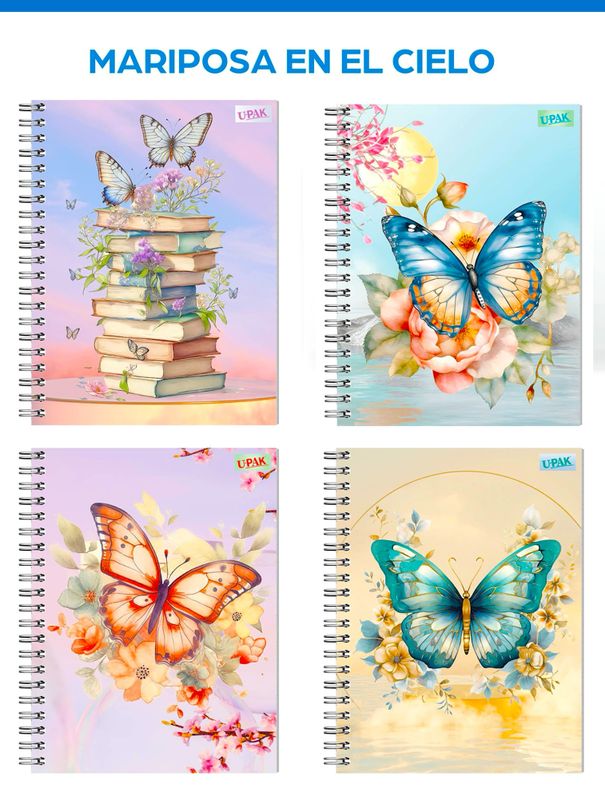 cuaderno samurai 100h C-7 mariposa cielo