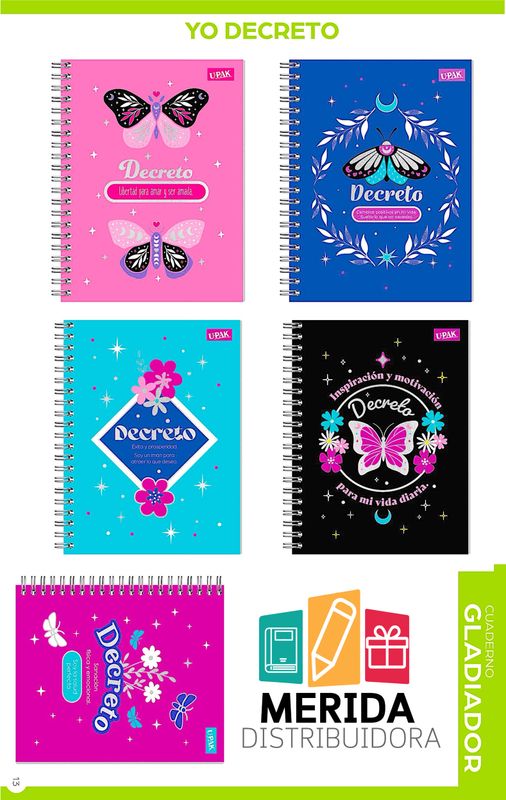 cuaderno gladiador 100h C-7 yo decreto