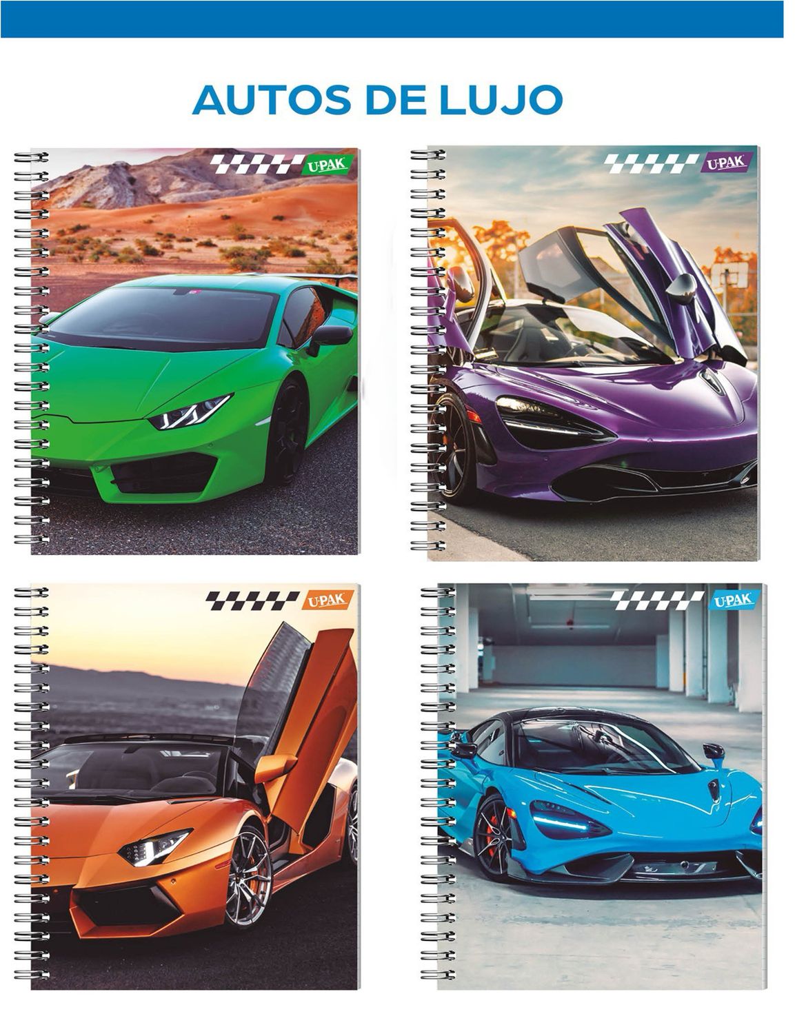 cuaderno samurai 100h C-7 autos de lujo