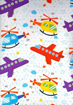 papel de regalo c/5 pzas creear transportes