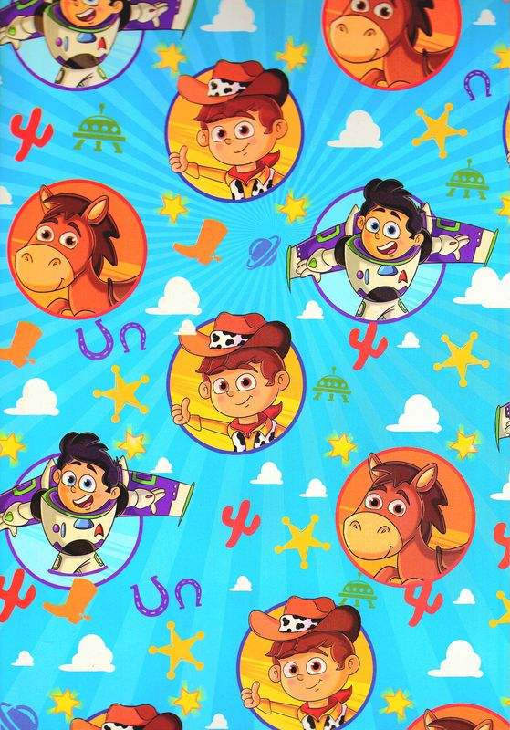papel de regalo c/10 creear niño animado