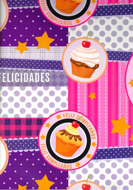 Papel De Regalo pad color C10  fiesta