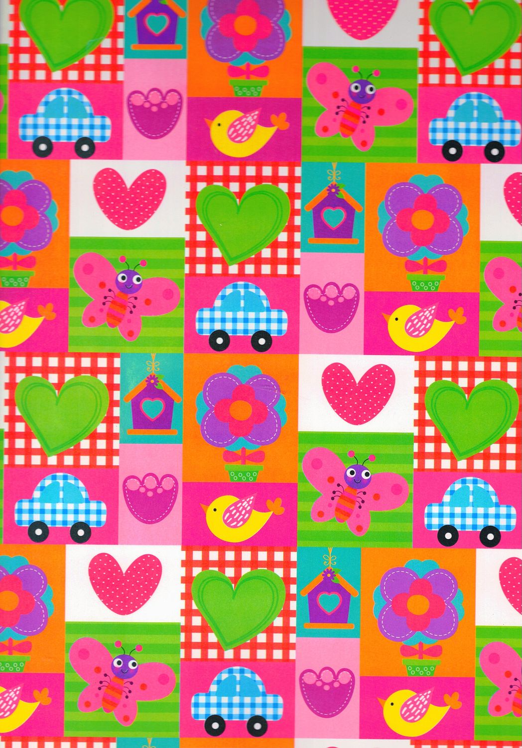 papel de regalo c/10 pzas creear niña