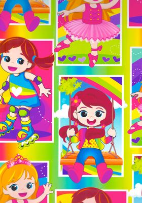 Papel De Regalo pad color C/10 Pza niña