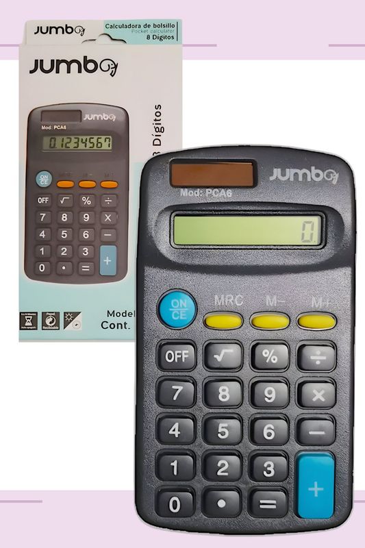 calculadora de bolsillo jumbo clasica