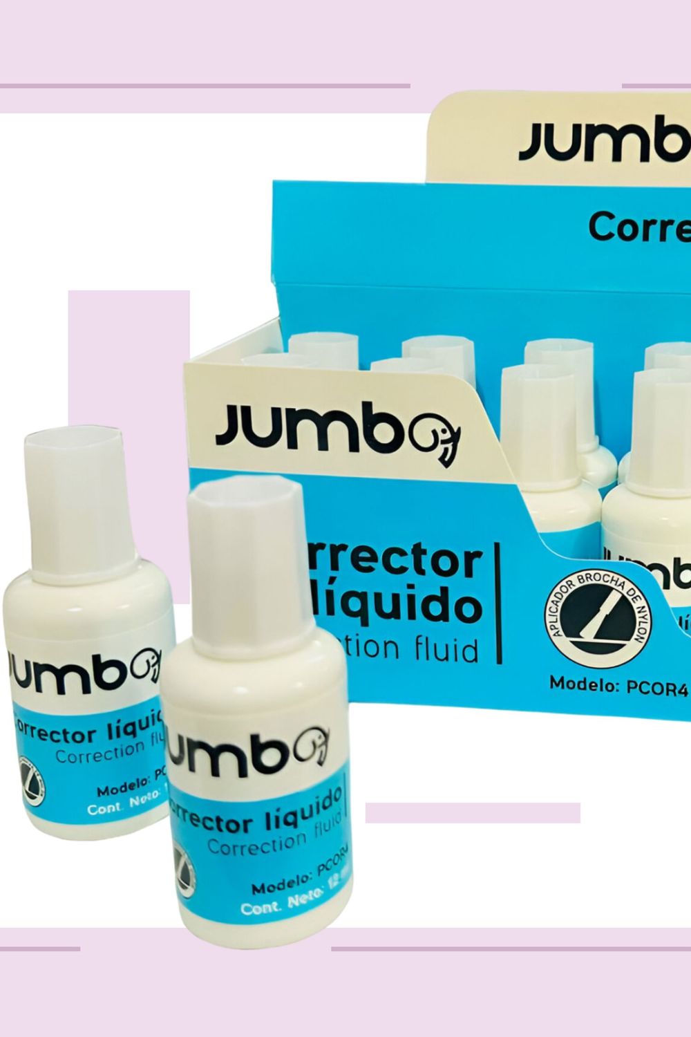 corrector c/12 en brocha jumbo