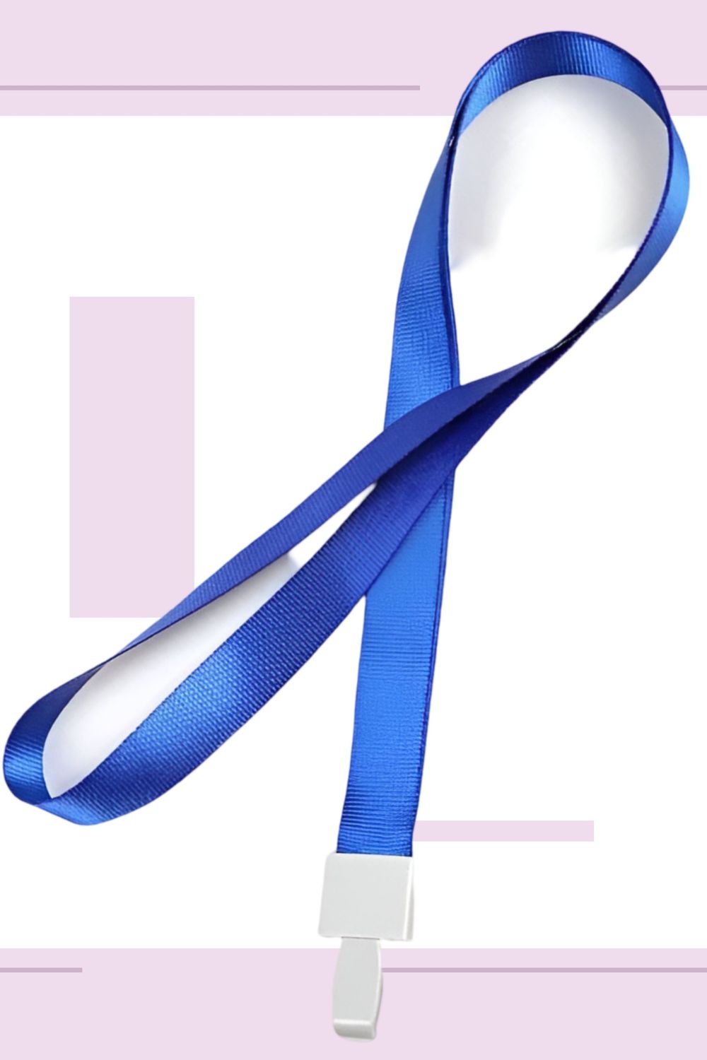 Cordones c/10 para gafette azul de tela