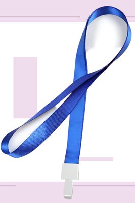 Cordones de tela para gafette c/10 Azul