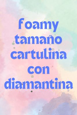cartulina diamantado (tamaño 4C )