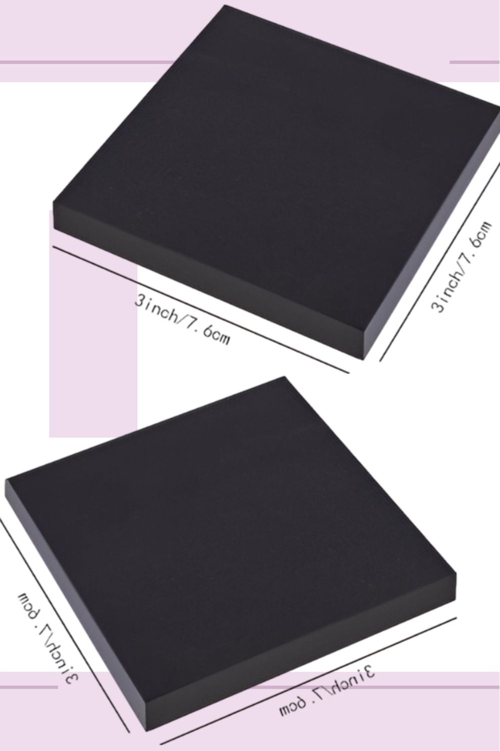 notas adhesivas cuadro 3x3 negra notas adhesivas cuadro 3x3 negra