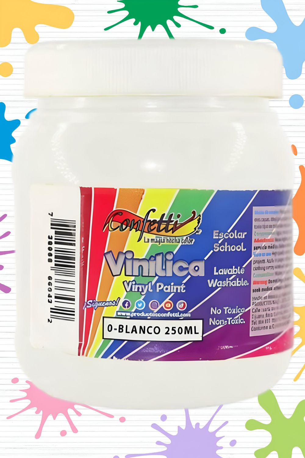 pintura 250ml vinilica blanca