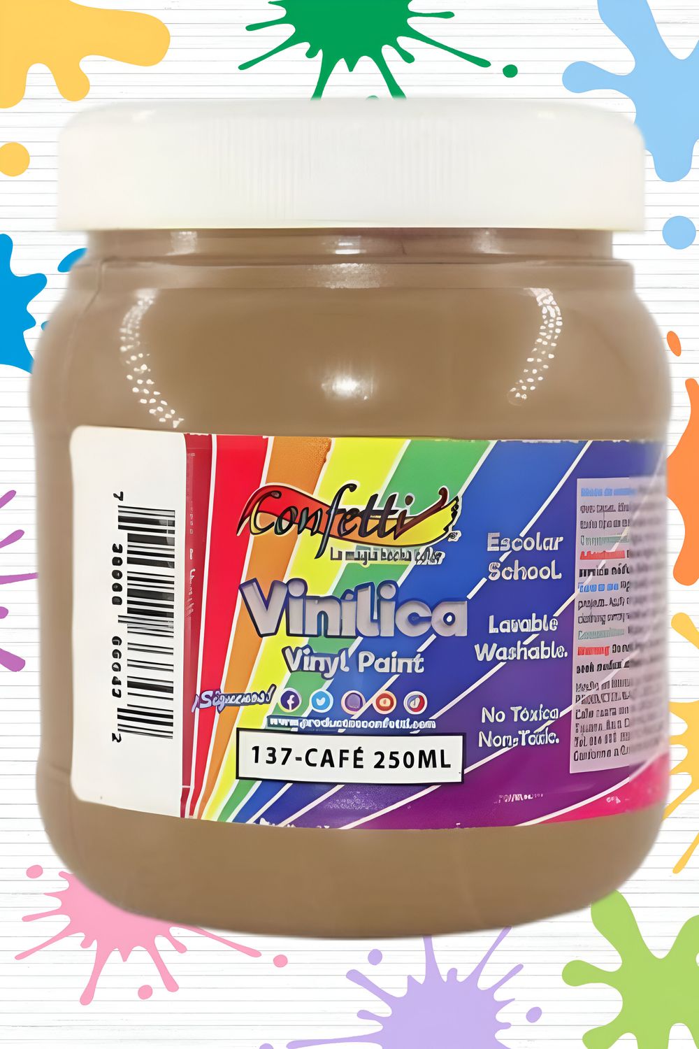 pintura 250ml vinilica cafe