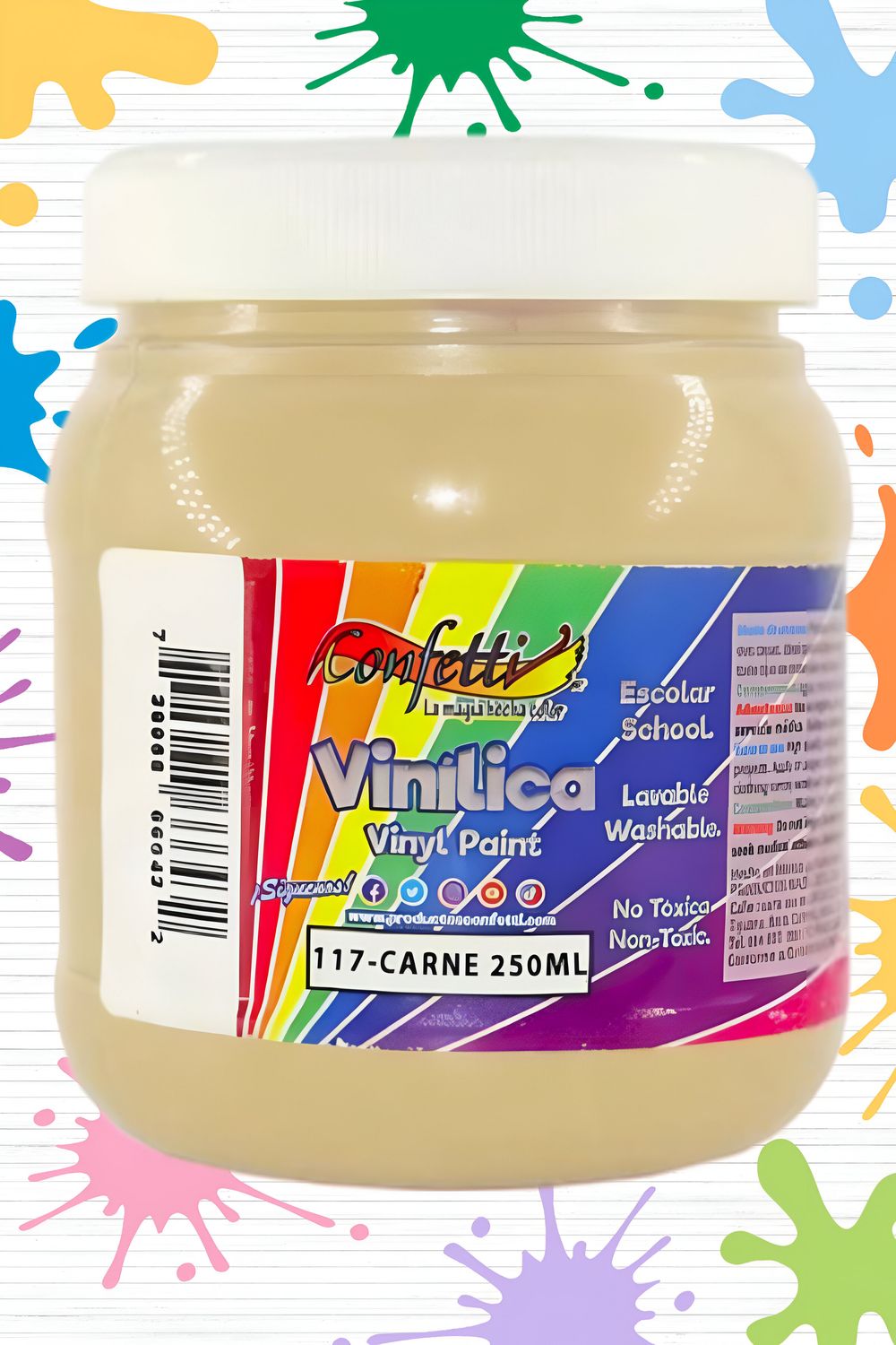 pintura 250ml vinilica carne