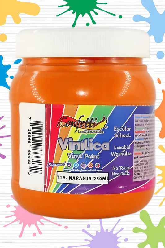pintura 250ml vinilica naranja