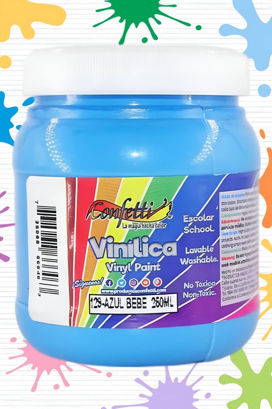 pintura 250ml vinilica azul cielo