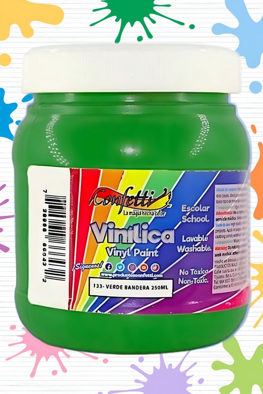 pintura 250ml vinilica verde bandera
