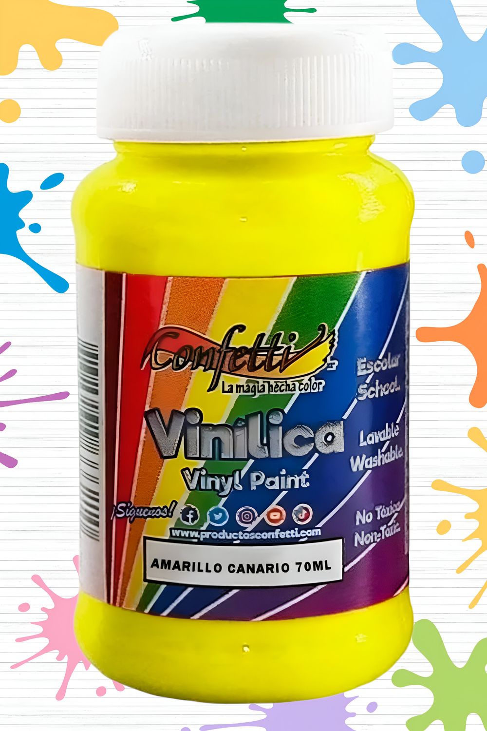 pintura 70ml vinilica amarillo