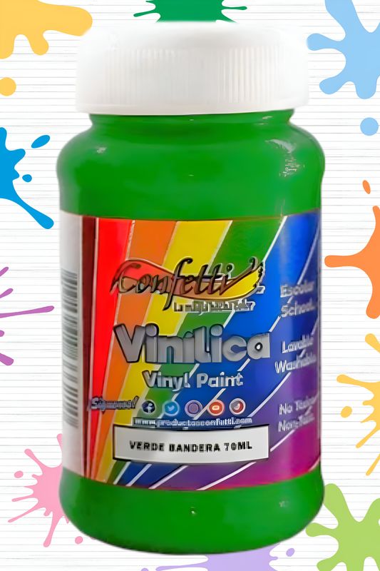 pintura 70ml vinilica verde B.