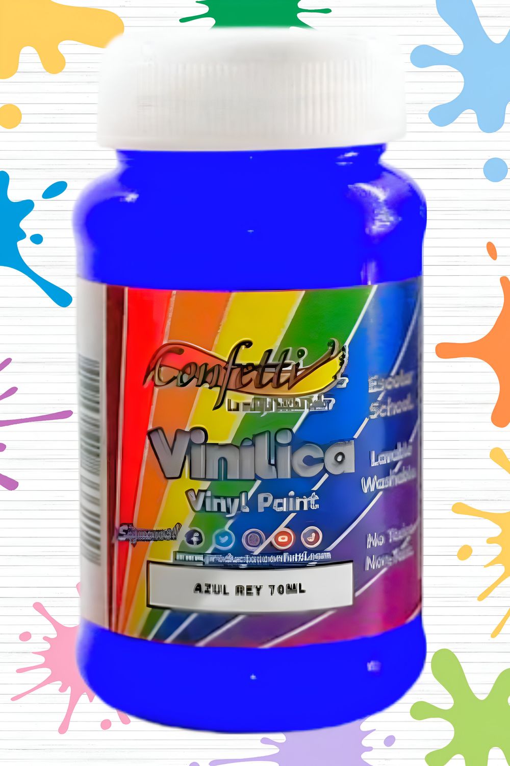 pintura 70ml vinilica azul rey