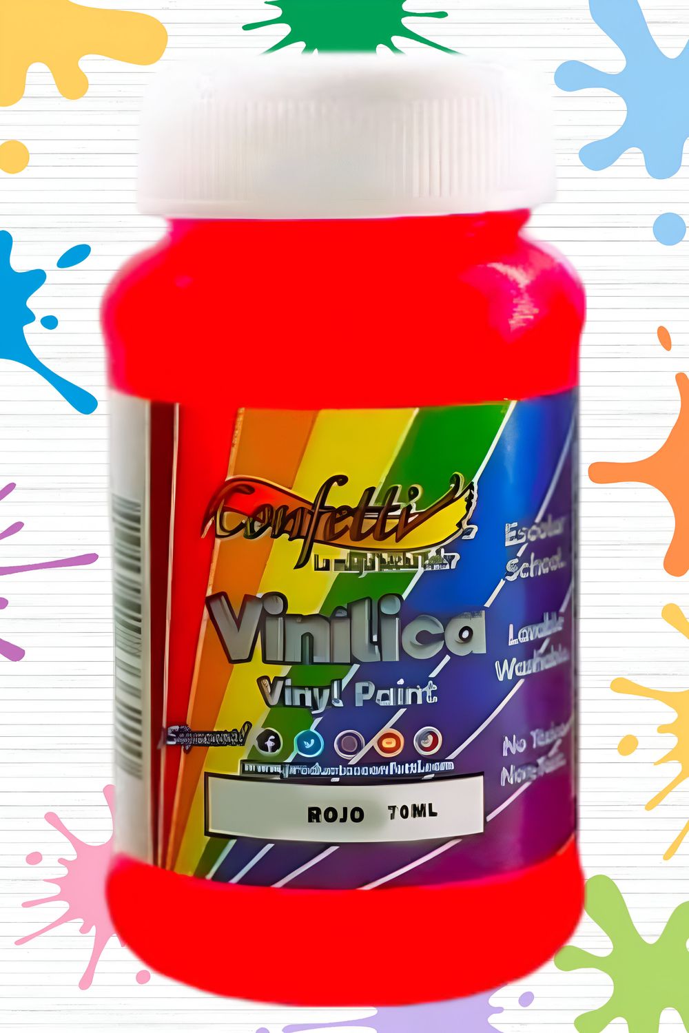 pintura 70ml vinilica rojo