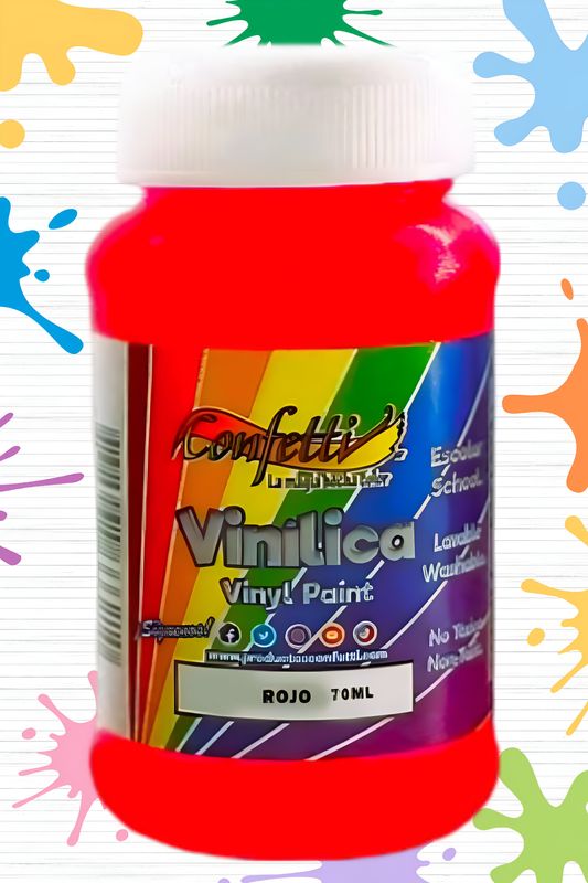 pintura 70ml vinilica rojo