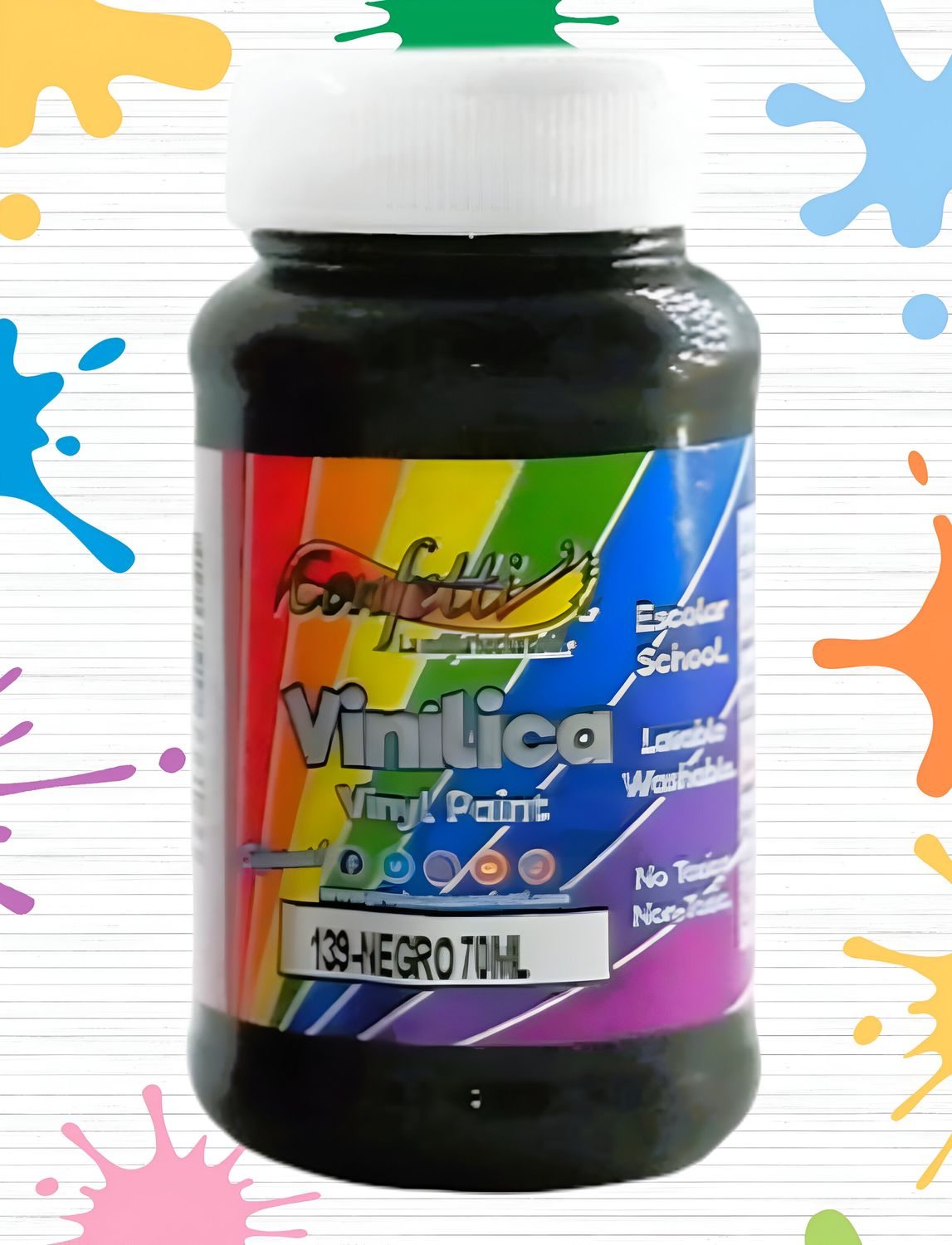 pintura 70ml vinilica negra