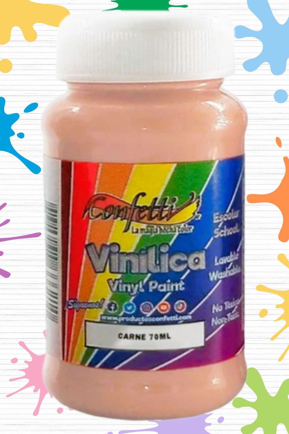 pintura 70ml vinilica carne