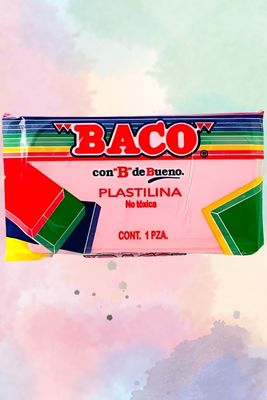 plastilina Baco en barra rosa