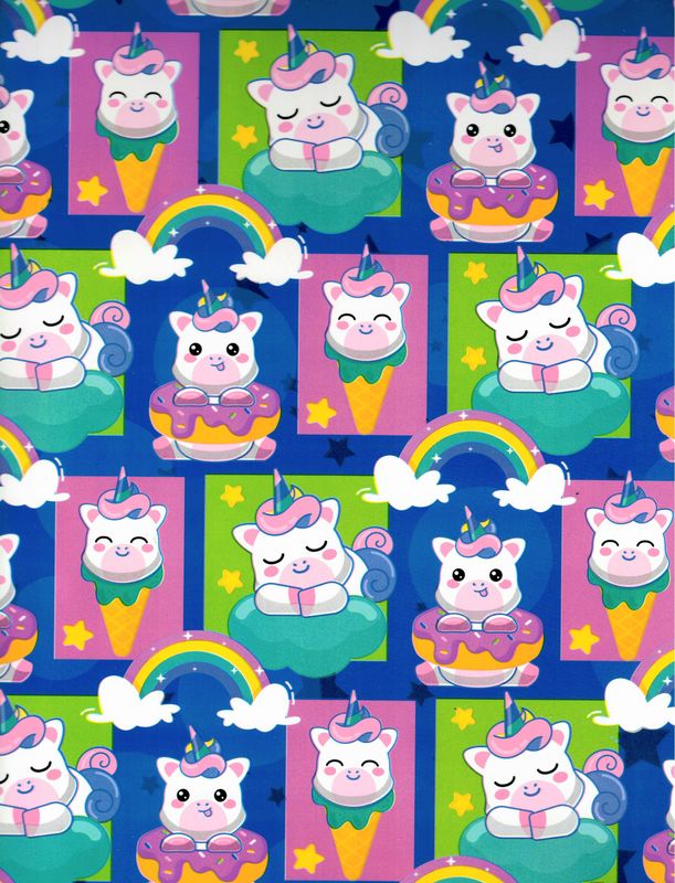 papel de regalo c/10 niña
