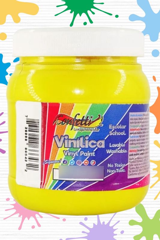 pintura 250ml vinilica amarillo