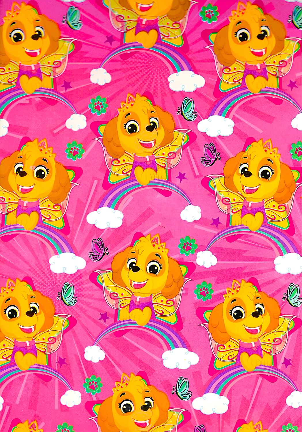 papel de regalo c/10 pzas creear niña