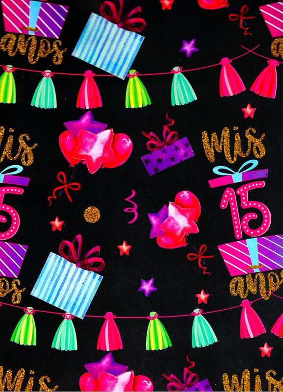 Papel XV años De Regalo C/10 Pz