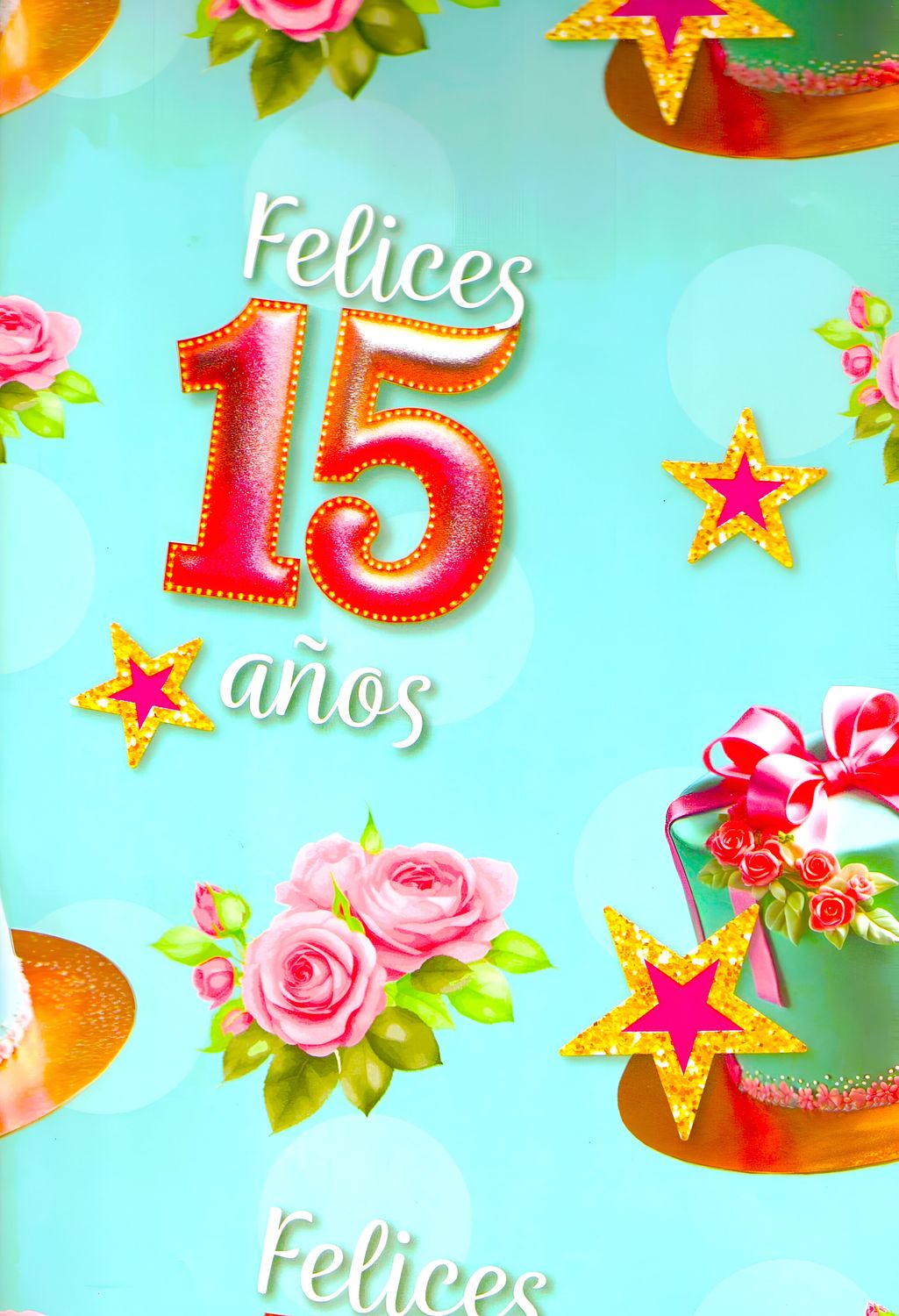 Papel XV años De Regalo C/10 Pz