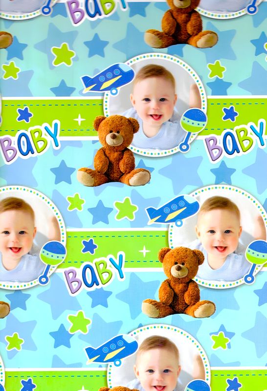 Papel De Regalo C/10 Pz bebe
