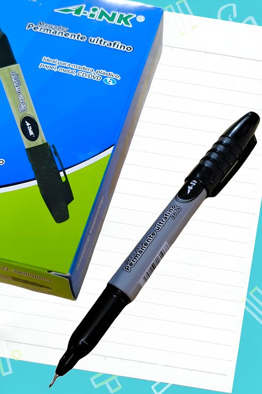 marcador ultrafino c/12 negro