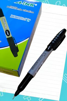 marcador ultrafino c/12 negro