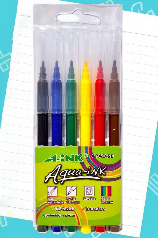 plumones de agua c/6