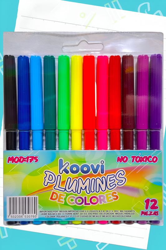 plumones de agua c/12 koovi