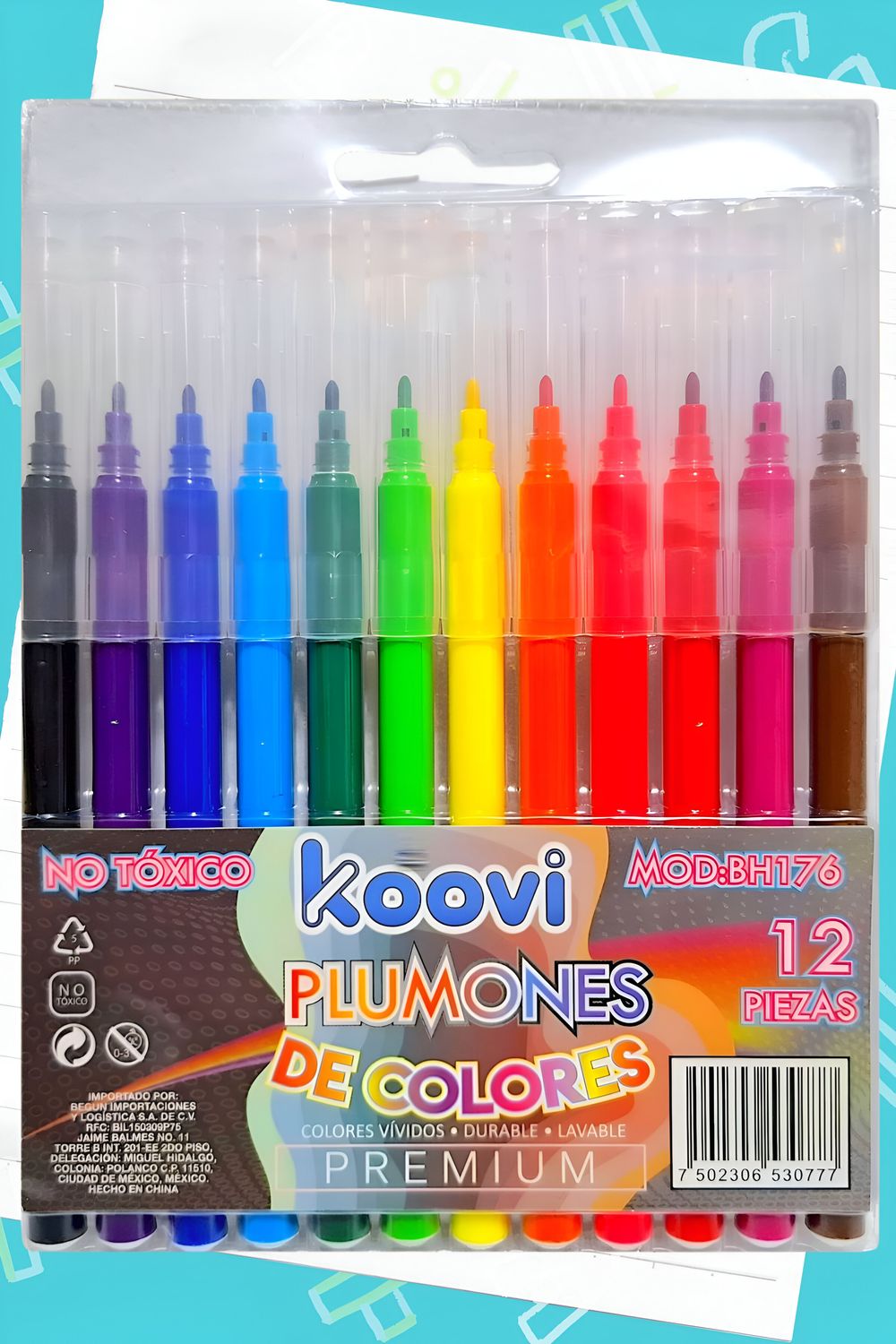 plumones de agua c/12 koovi