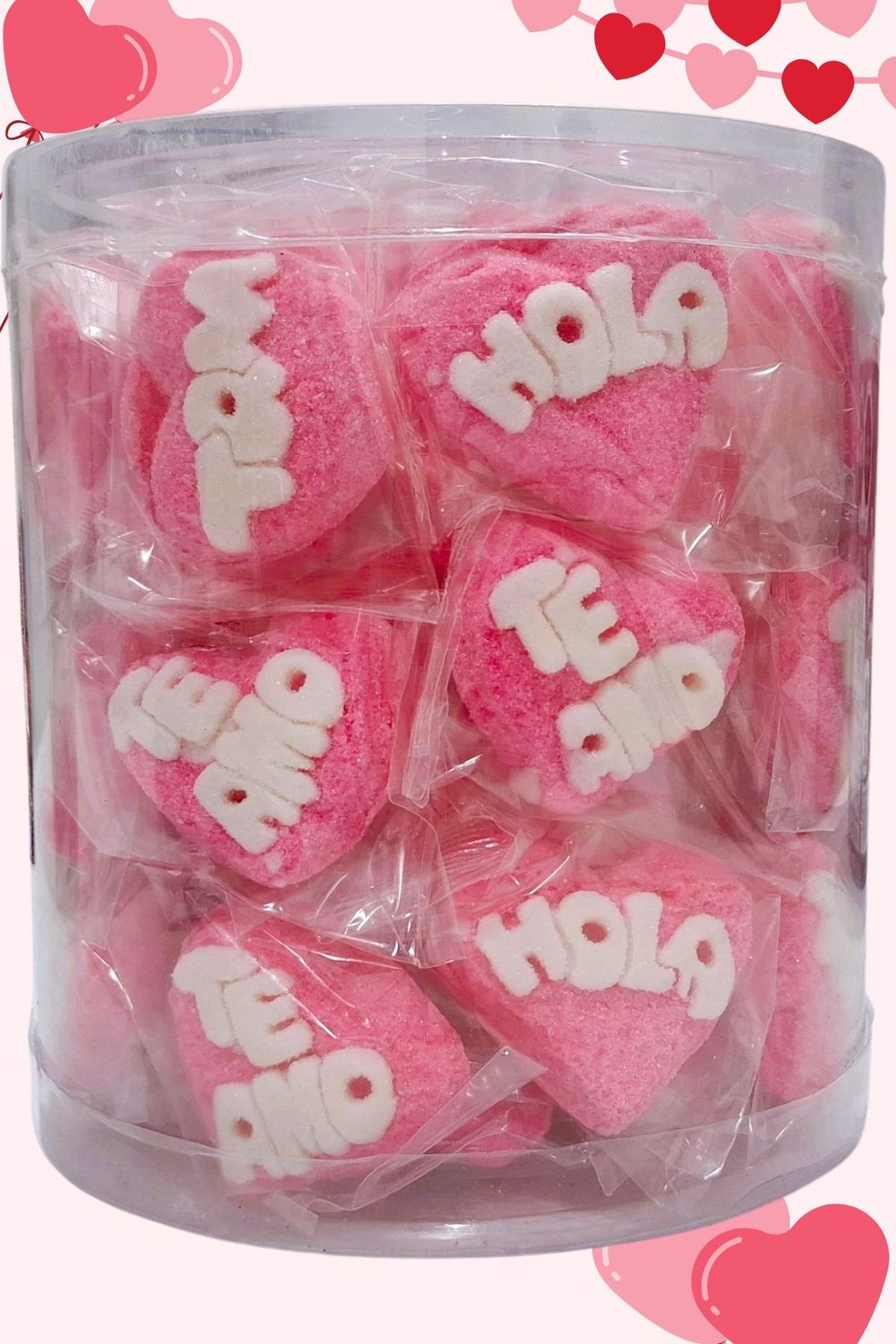 Sunchos c/50 rosa bolsa de celofán individual